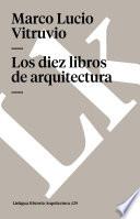 libro Los Diez Libros De Arquitectura
