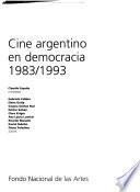 libro Cine Argentino En Democracia, 1983 1993