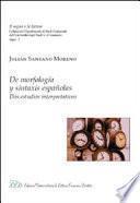 libro De Morfología Y Sintaxis Españolas