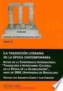 libro La Traducción Literaria En La Época Contemporánea