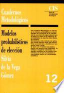 libro Modelos Probabilísticos De Elección