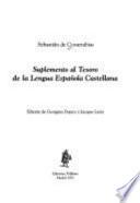 libro Suplemento Al Tesoro De La Lengua Española Castellana