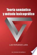 libro Teoría Semántica Y Método Lexicográfico