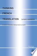 libro Thinking French Translation