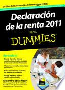 libro Declaración De La Renta 2011 Para Dummies