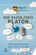 libro Qué Razón Tenía Platón