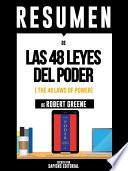 libro Resumen De  Las 48 Leyes Del Poder  (the 48 Laws Of Power)   De Robert Greene