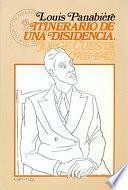 libro Itinerario De Una Disidencia, Jorge Cuesta (1903 1942)