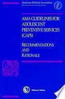 libro Ama Guidelines For Adolescent Preventive Services (gaps)