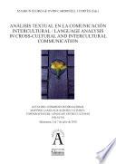 libro Análisis Textual En La Comunicación Intercultural = Language Analysis In Cross Cultural And Intercultural Communication