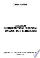 libro As @́areas Metropolitanas En España