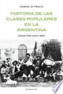 libro Historia De Las Clases Populares En La Argentina