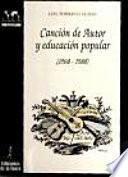 libro Canción De Autor Y Educación Popular (1960 1980)
