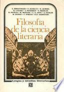 libro Filosofía De La Ciencia Literaria