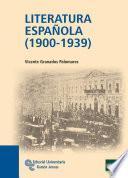 libro Literatura Española (1900 1939)