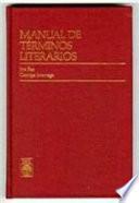 libro Manual De Términos Literarios