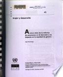 libro A Cinco Años De La Reforma De Pensiones En El Salvador Y Su Impacto En La Equidad De Género
