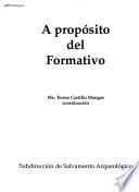 libro A Propósito Del Formativo