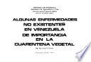 libro Algunas Enfermedades No Existentes En Venezuela De Importancia En La Cuarentena Vegetal