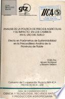 libro Análisis De La Política De Precios Agrícolas Y Su Impacto En Los Cambios En El Uso Del Suelo