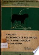 libro Análisis Económico De Los Datos De La Investigación En Ganadería