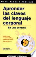 libro Aprender Las Claves Del Lenguaje Corporal En Una Semana