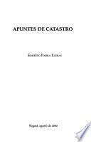 libro Apuntes De Catastro