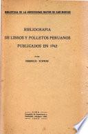 libro Bibliografía De Libros Y Folletos Peruanos