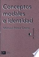 libro Conceptos Modales E Identidad