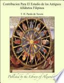 libro Contribucion Para El Estudio De Los Antiguos Alfabetos Filipinos