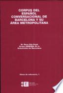 libro Corpus Del Español Conversacional De Barcelona Y Su área Metropolitana