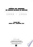 libro Crónica Del Gobierno De Carlos Salinas De Gortari, 1988 1994: Tercer Año, Enero 1991 Diciembre 1991