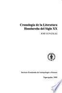 libro Cronología De La Literatura Hondureña Del Siglo Xx