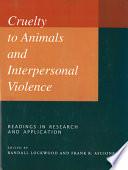 libro Cruelty To Animals And Interpersonal Violence
