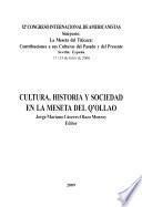 libro Cultura, Historia Y Sociedad En La Meseta Del Q Ollao