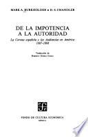 libro De La Impotencia A La Autoridad