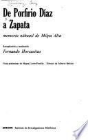 libro De Porfirio Díaz A Zapata