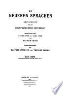 libro Die Neueren Sprachen