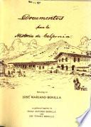 libro Documentos Para La Historia De California Relating To José Mariano Bonilla