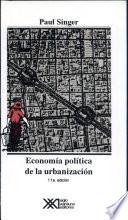 libro Economía Política De La Urbanización