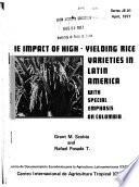 libro El Impacto De Las Variedades De Arroz Con Altos Rendimientos En América Latina Con énfasis Especial En Colombia