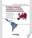 libro El Margen Nacional De Apreciación Y Sus Límites En La Libertad De Expresión