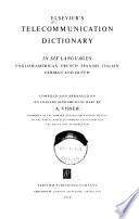libro Elsevier S Telecommunication Dictionary