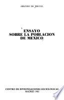 libro Ensayo Sobre La Población De México