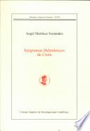 libro Epigramas Helenísticos De Creta