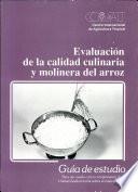 libro Evaluación De La Calidad Culinaria Y Molinera Del Arroz