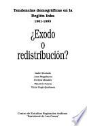 libro Exodo O Redistribución?