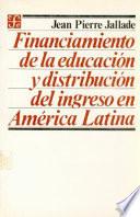 libro Financiamiento De La Educación Y Distribución Del Ingreso En América Latina