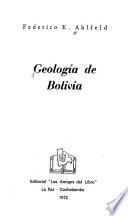 libro Geología De Bolivia