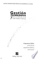 libro Gestión Tecnológica Y Desarrollo Universitario